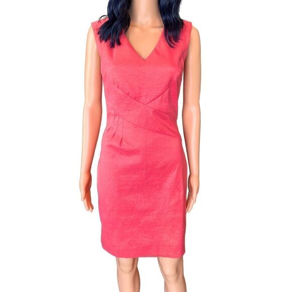 NWT W118 by Walter Baker Coral Pencil Bodycon Cocktail Dress Size Small - Picture 2 of 5